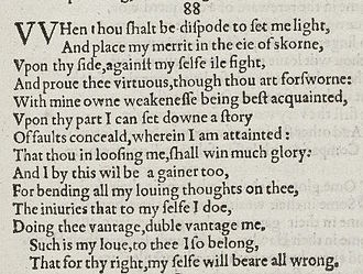 Shakespeare’s ‘Sonnet 88’