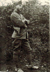 Theodore Stephanides serving in the Greek Army in Macedonia in 1917; he described this time in his memoir 'Macedonia Medley'