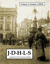 D.H. Lawrence and London: A special edition of the Journal of D.H. Lawrence Studies (2019)