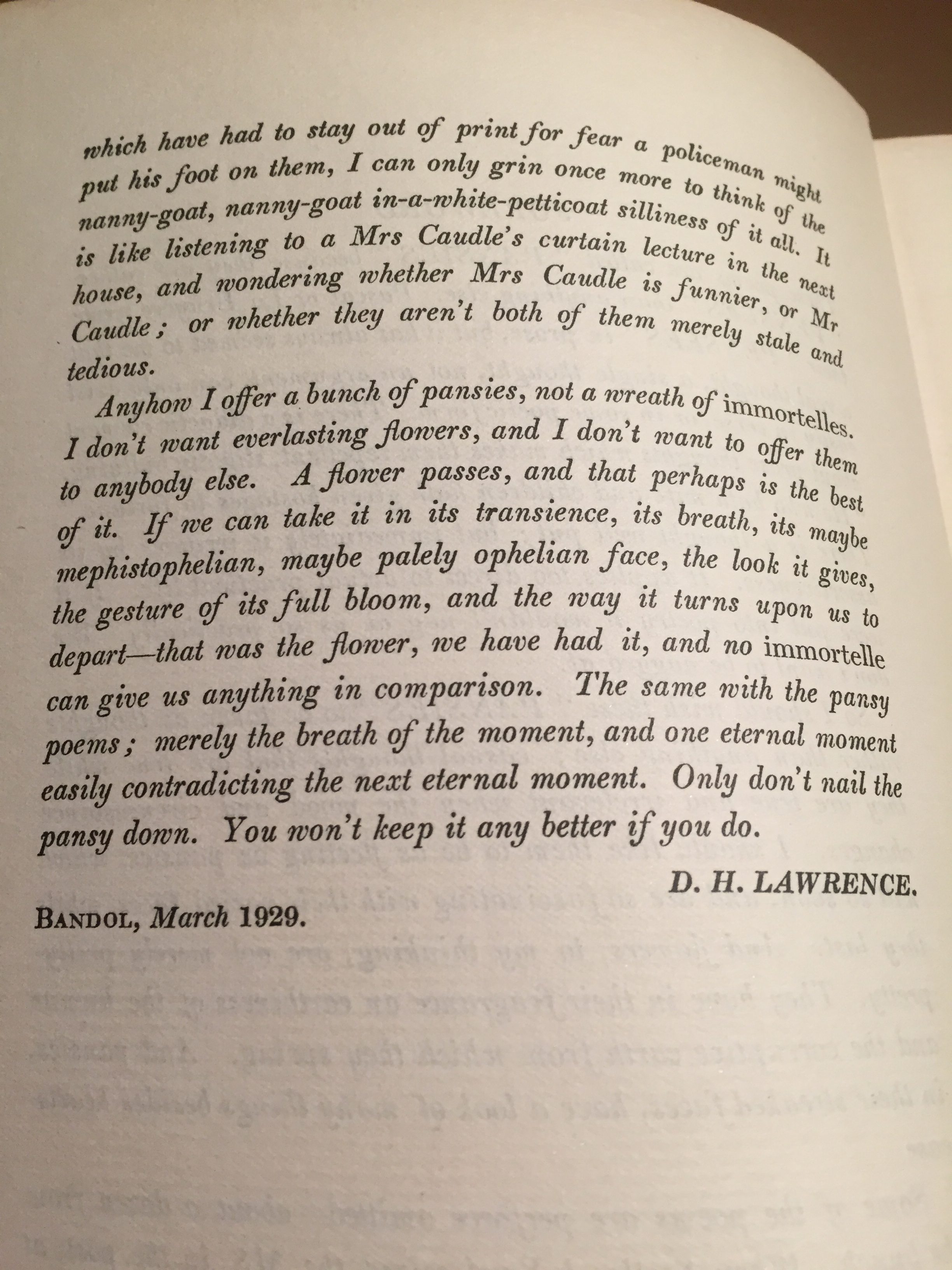 Are DH Lawrence’s ‘Pansies’ Poetry? | Catherine Brown