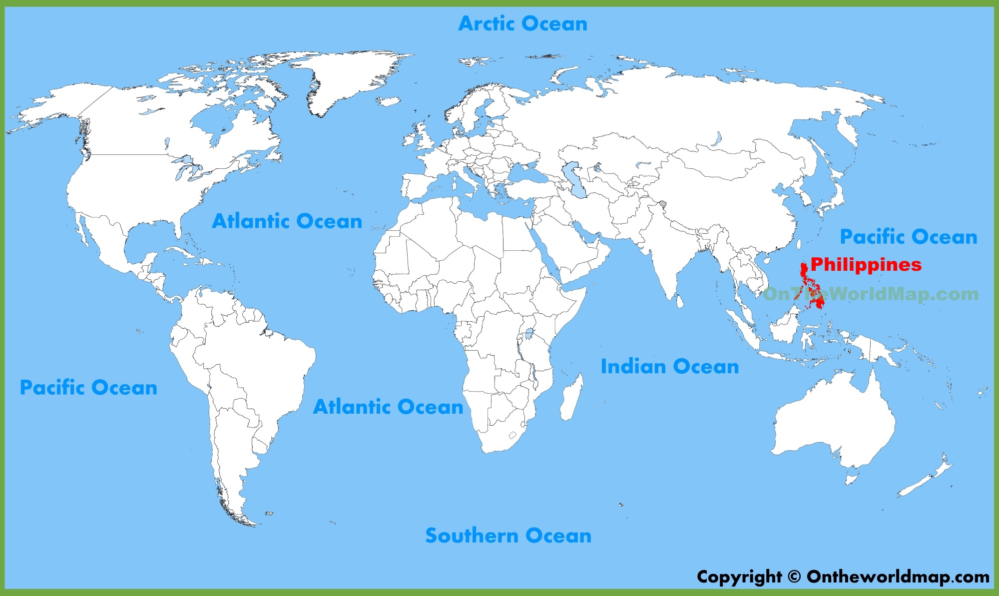 Manila In World Map